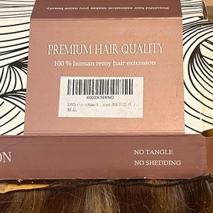 100% percent human hair extensions